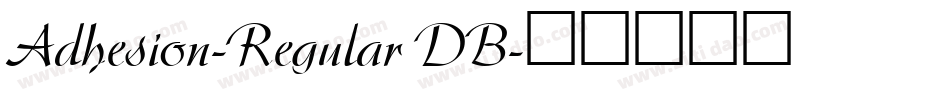 Adhesion-Regular DB字体转换